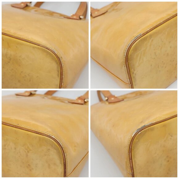 LOUIS VUITTON Monogram Vernis Houston Hand Bag Beige - Picture 16 of 16